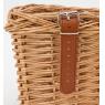 Bicycle basket in wicker