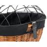 Wicker and metal bike basket