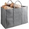 Plastic-coated jute log bag