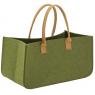 Armygreen lightweight felt log bag