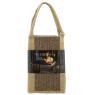 Jute logs bag checkerboard