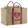 Plastic coated jute log bag