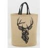 Natural jute log bag 