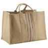 Log basket in natural jute