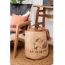 Sac à bûches en jute naturel