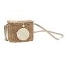 Rattan camera shape bag