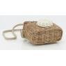 Rattan camera shape bag