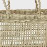 Openworked rush basket