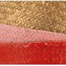 Panier boule en jonc naturel et laqué