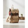 Sac à dos en coton kilim et cuir Ethnique
