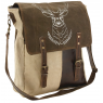 Cotton and leather bag Deer