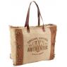 Cotton and leather bag Authentic
