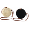 Stained rattan bag