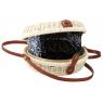 Stained rattan bag