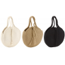 Round cotton rope and jute bag