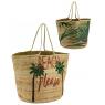 Natural and stained jute beach bag Beach