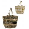 Natural and stained jute handbag Indie