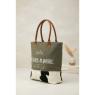Sac en coton et peau de vache Madame