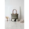 Sac en coton et peau de vache Madame