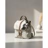Sac à dos en coton et peau de vache