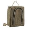 Natural jute backpack