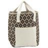 Sac lunch isotherme en jute - Diamants