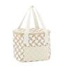 Petit sac lunch isotherme en jute - Feuilles