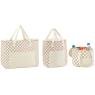 Petit sac lunch isotherme en jute - Feuilles