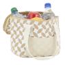 Petit sac lunch isotherme en jute - Feuilles