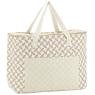 Grand sac lunch isotherme en jute - Feuilles