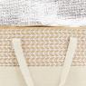 Big jute isothermal bag - Geometric design