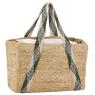 Jute and cotton handbag