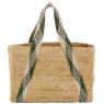 Jute and cotton handbag