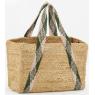 Jute and cotton handbag