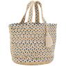 Jute Indi handbag with bobble