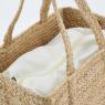 Sac en jute naturel et poche en coton 