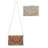 Jute and cotton handbag