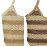 Rectangular woven paper bag