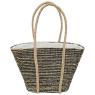 Sac en jonc de mer et coton.