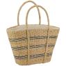 Sac en jonc de mer et coton.