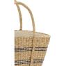 Bag made of seagrass and cotton.