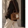 Leather and cowhide bag