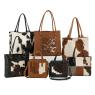 Leather and cowhide bag