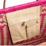 Raffia matting shopping bag