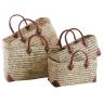 Palm leaf cabas