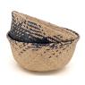 Panier boule en jonc