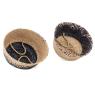 Panier boule en jonc