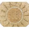 Round natural rush bag