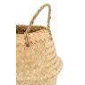 Round natural rush bag