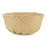 Round natural rush bag